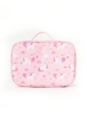 1 Piece Cute Cartoon Decorated Insulated Lunch Bag School Food Lunch Box Non Woven Leak Proof Camping Picnic Bag Suitable For Office School Outdoor Summer Beach Camping Travel Picnic