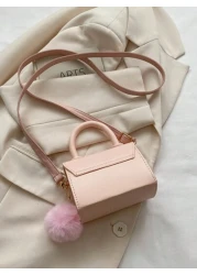 1 Piece Of Girl s 14 16y Solid Color Checkered Flip Top Mini Handbag Fashionable And Versatile Candy Color Small Square Bag Shoulder Messenger Bag Suitable For Daily Use Coin Lipstick Bag Gift Pendant