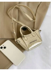 Children s Bag New High Glossy Stone Pattern Mini Crossbody Bag Girl Princess Handbag