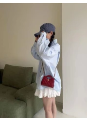 حقيبة يد صغيرة مبطنة جديدة، حقيبة كروس جسم صغيرة بألوان متباينة، حقيبة مخلب أحمر الشفاه، حقيبة مسائية صغيرة