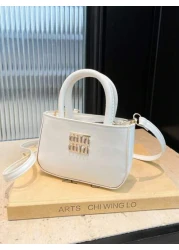 حقيبة يد جلدية بسحاب موضه وبسيطة لفتاة، حقيبة عبر الجسم للأم والطفل على شكل أحمر شفاه، طراز كوري متنوع ، تصميم