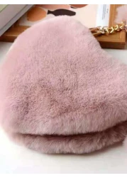 حقيبة بشكل قلب للطلاب ، بطراز كوري ، يمكن حملها باليد أو على الكتف أو متقاطعة