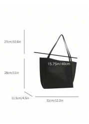 Large Capacity Shoulder Tote Bag Suitable For Shopping Wallet Purse Young Women College Students Beginners White Collar Very Suitable For Office University Work Business Commute Outdoor Activities Tra