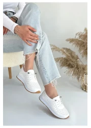 TUGERDİ حذاء رياضي نسائي Ht Freedom أبيض بكعب لتقويم العظام وإنتاج خاص ضد ألم الكعب Tgy239