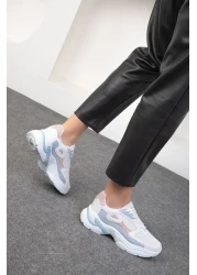 SOHO White-Powder-Blue Women's Sneakers 18147