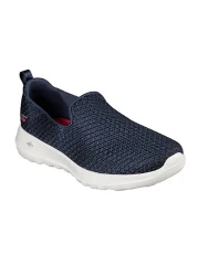 Skechers White Navy Walking Shoes - 124089 -Nvw