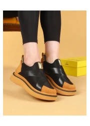 layki Nesica Black and Tan Colored Elastic Parachute Fabric Hiking Shoes