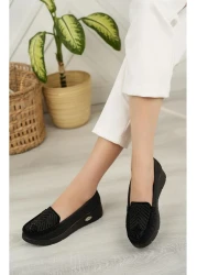 Nesil Shoes حذاء نسائي كاجوال تشريحي من الدنيم الأسود Nstar 405