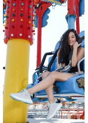 Jump 24711 رمادي فاتح - حذاء رياضي نسائي كاجوال باللون الأزرق الداكن