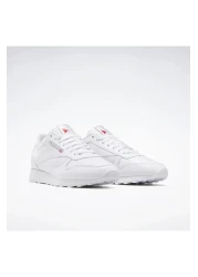Reebok حذاء رياضي أبيض كلاسيكي من الجلد للجنسين