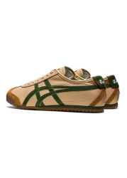 Onitsuka Tiger Mexico 66 Sneakers – Brown/Green – Unisex Retro Style with Signature Stripes