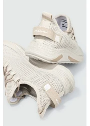 DeriWorld حذاء رياضي مريح للغاية سهل الارتداء للجنسين باللون البيج