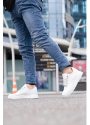 L.A Polo 109 White Color White Sole Lace Up Casual Men's Sports Shoes