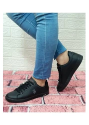 U.S. Polo Assn. حذاء يو إس بولو فرانكو الرياضي ذو النعل الأسود المسطح للرجال