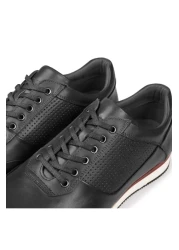 Ducavelli أحذية يومية رجالية من الجلد الطبيعي المبهرج، أحذية كاجوال، أحذية جلدية 100%، 4 مواسم