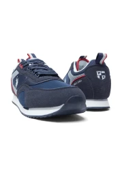 U.S. Polo Assn. Men's Navy Low-Top Sneakers,Lightweight Casual Shoes for Classic Look