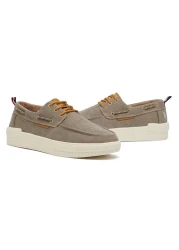 U.S. Polo Assn. Men's Beige Low-Top Sneakers - Lightweight Slip-On Design with Iconic Branding for a Clean Look