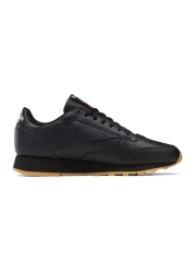 Reebok Gy0954 Model - Unisex Black Classic Leather Casual Shoes, Rubber Sole
