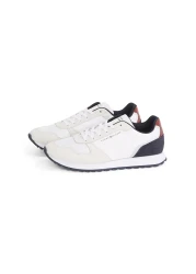 Tommy Hilfiger Tommy Hilfiger Men White Logo New Runner Suede Sneakers