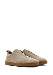 Derimod Men's Beige Suede Leather Sneaker 25Sfd631710