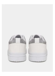 Styli Contrast Panel Camo Print Platform Sole Sneakers