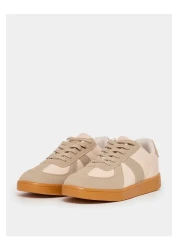 Styli Retro Sole Color Block Lace Up Sneakers