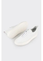 Elle White Leather Men's Sports Shoes