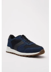 Yaya by Hotiç Navy Blue Men's Sneakers 02AYY214990A680