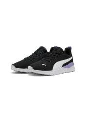 Puma Anzarun Lite Sneaker Black Purple Walking Shoes