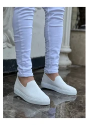 BZ Moda B114 Bt حذاء كلاسيكي للرجال ذو نعل لتقويم العظام باللون الأبيض