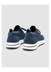 Cabani Knitwear Blue Lace-Up Men's Sports Shoes