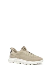 Geox Men's Beige U Spherica Plus a - Knit.Te + Sy Lace-Up Sneaker U55Mpa06Kekc5004