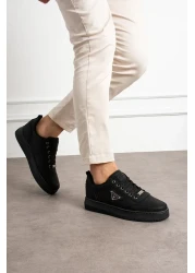 L.A Polo Thick Sole Black Men's Snekaer