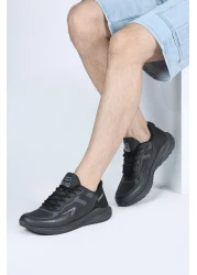 Jump 26636 حذاء رياضي صيفي رجالي أسود مريح للمشي والجري