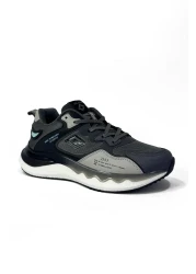 SOLAZER حذاء رياضي كاجوال للرجال باللون الأسود من Smoked Stone 042