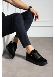 L.A Polo Suede Black Color Men's Sneaker