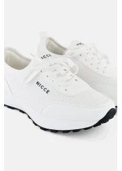 nicce حذاء كاجوال برباط للرجال من تيرانا، أبيض