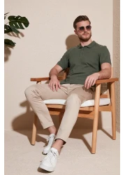 Buratti تي شيرت رجالي بياقة بولو - 100% قطن، مقاس عادي، أزرار 5902127