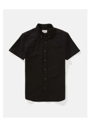 American Eagle قميص Ae Slim Fit بأكمام قصيرة وأزرار