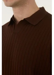 axxa Men's Wicked Patterned Polo Collar T-Shirt