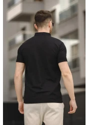 Oksit قميص رجالي من Dennie بجيب واحد من القماش الوافل وأكمام قصيرة ورقبة دائرية