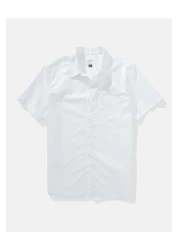 American Eagle Ae Short-sleeve Slim Fit Button-up Shirt