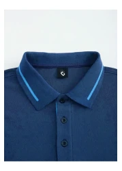 FEEL STYLE Cotton Regular Fit Buttoned Polo Neck t Shirt Men