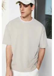  Collection Premium Textured Oversize Knitwear Pike T-Shirt - Tmnss23Ts00079