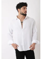 Stilkombin Long Sleeve Linen Shirt Bld 7040_40368