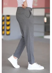 hello7 Men's Gray Quality Lycra Italian Cut Stylish and Comfortable Trousers Suitable for Every Occasion