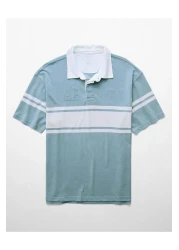 American Eagle AE Colorblock Polo Shirt
