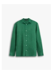 ablukaonline Green Men's Oversize Shirt - Relaxed Fit