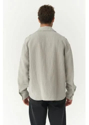 MAİ COLLECTİON Dylan Gray Men's Shirt