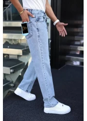 oraystore Baggy Cut Ice Blue Trousers